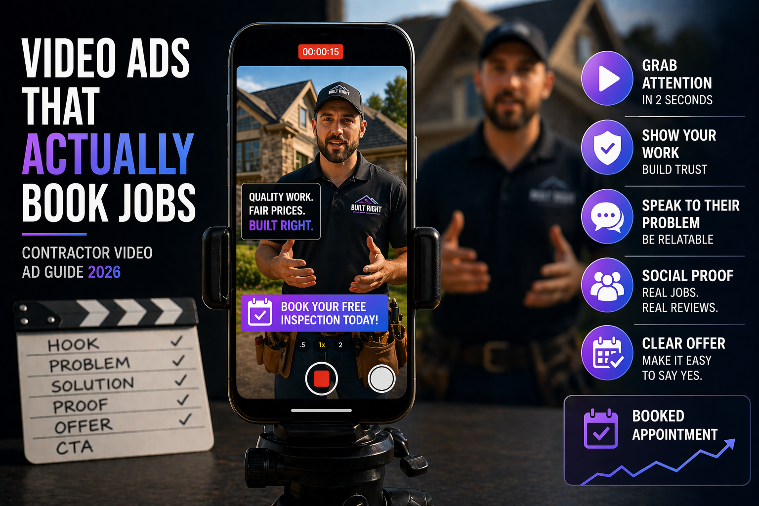 Video Ads That Actually Book Jobs (Contractor Video Ad Guide 2026)