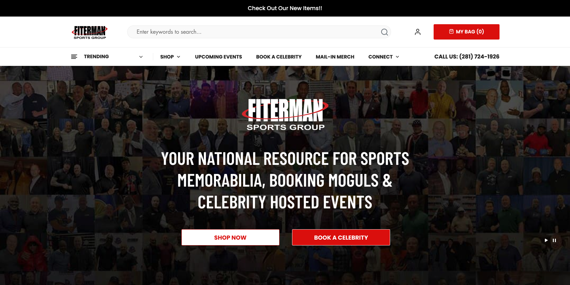 Fiterman Sports desktop view